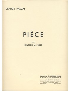 PASCAL C.-Piece for Oboe and Piano
