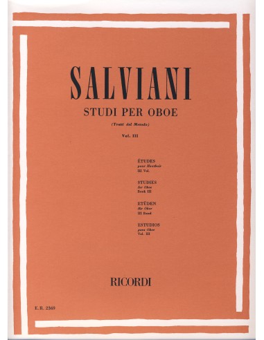SALVIANI C.-Studies Vol.3 for Oboe (Giampieri)