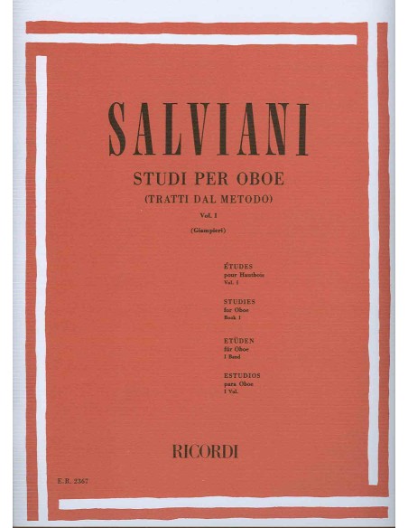 SALVIANI C.-Estudios Vol.1 per Oboe (Giampieri)