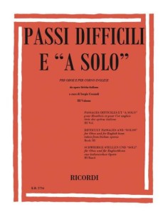 CROZZOLI S.-Passaggi difficili 3° per oboe