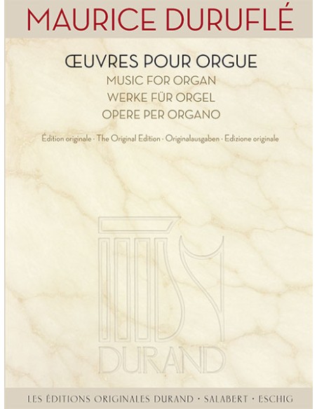 DURUFLE M.-Werke für Orgel