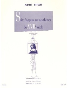 BITSCH M.-Suite Francesa sobre Temas del Siglo XVII para Oboe y Piano