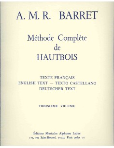 BARRET A.M.R.-Methode Complete Vol.3 para Oboe