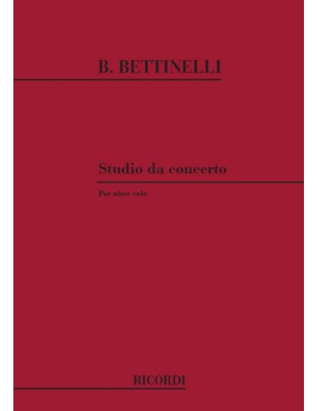 BETTINELLI B.-Concert Studio for Oboe
