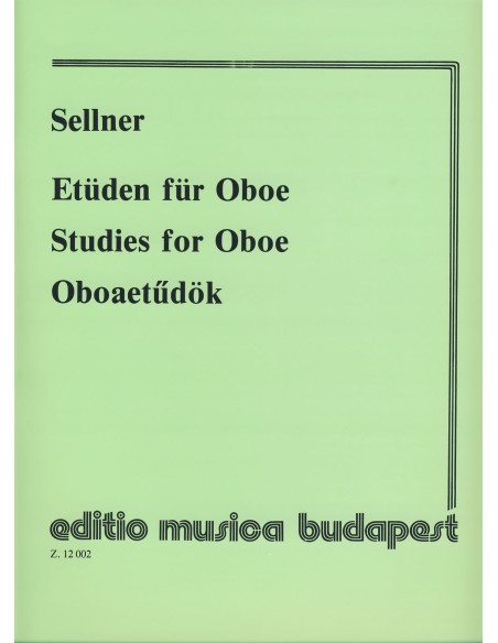 SELLNER J.-Studi per oboe (Pongracz)
