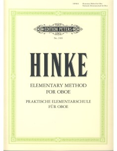 HINKE G.A.-Praktische Elementarschule (Elementary Method) para Oboe