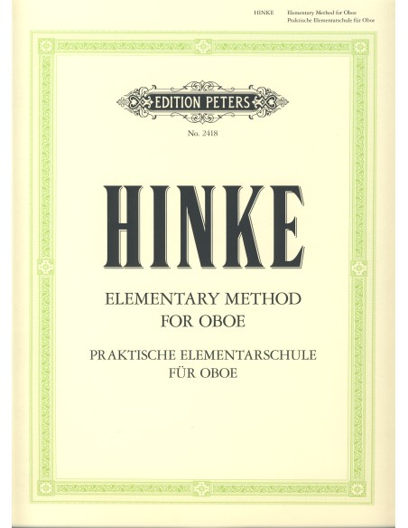 HINKE G.A.-Praktische Elementarschule (Elementary Method) for Oboe
