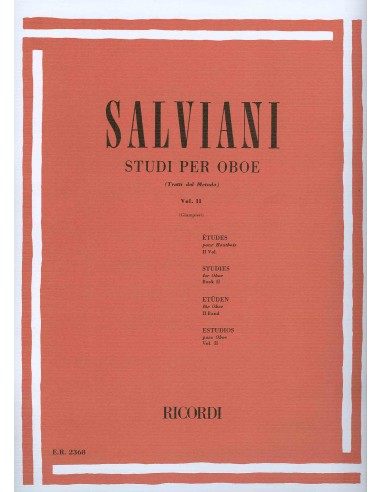 SALVIANI C.-Studies Vol.2 for Oboe (Giampieri)