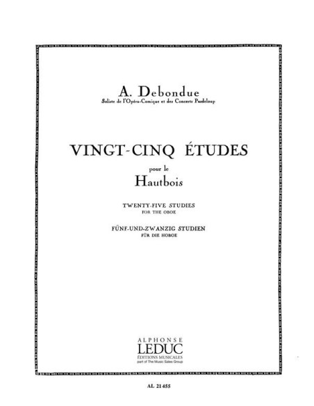 DEBONDUE A.-Etudes (25) per oboe