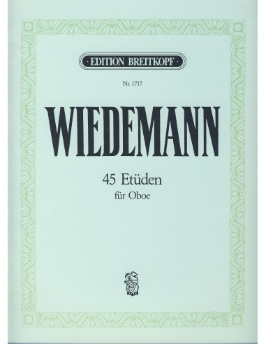 WIEDEMANN L.-Studi (45) per oboe