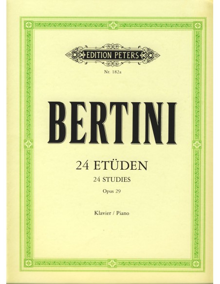 BERTINI H.-Etüden op. 29 für Klavier (Ruthardt)