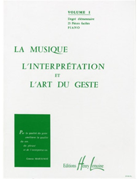 MARTENOT G.-Art du Geste 1º per Pianoforte