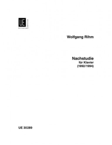 RIHM W.-Nachstudie pour piano