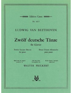 BEETHOVEN L.V.-Danze tedesche (12) per pianoforte