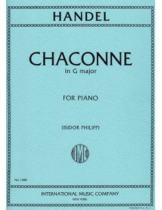 HAENDEL G.F.-Chaconne in G Major for Piano (Philipp)