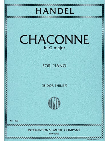 HAENDEL G.F.-Chaconne in G Major for Piano (Philipp)