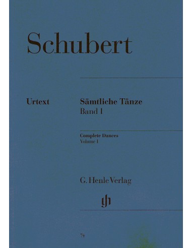 SCHUBERT F.-Danze complete 1° per pianoforte (Urtext)