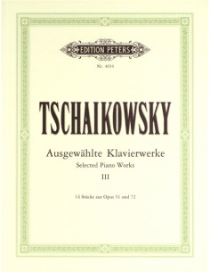 TCHAIKOVSKY P.I.-Works Selection 3rd for Piano (Weitzmann)