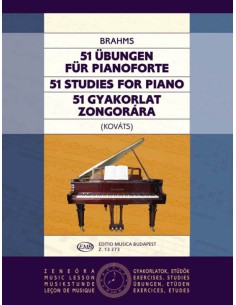 BRAHMS J.-Exercises (51) for Piano (Kovats)
