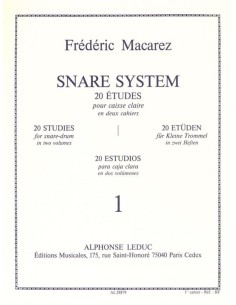 MACAREZ F.-Snare System Vol.1: 20 Studies for Box
