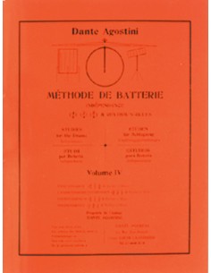 Méthode AGOSTINI D.-Drum Vol.4 : Indépendance