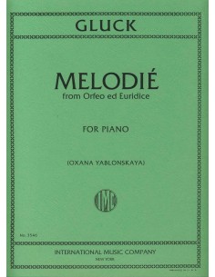 GLUCK C.W.-Melody of "Orpheo and Eurydice" for Piano (Yablonskaya)