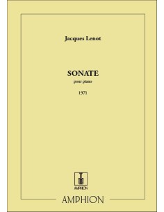 LENOT J.-Sonate (1971) para Piano