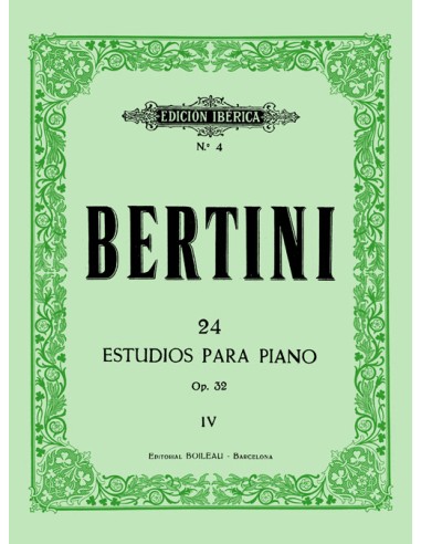 BERTINI H.-Studi Op. 32 per pianoforte (iberico)