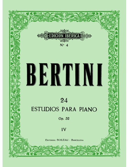 BERTINI H.-Studi Op. 32 per pianoforte (iberico)