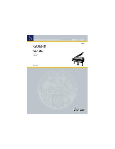 GOEHR A.-Sonate op.2 pour piano