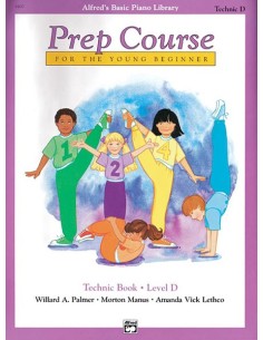 ALFRED-Basic Piano Prep Course: Technic Book D for Piano (Palmer/Manus/Lethco)