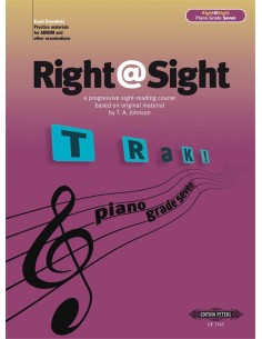 JOHNSON T.A.-Right & Sight Grade 7 (méthode) pour piano (C. Evans)