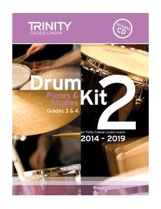 TRINITY COLLEGE LONDON-Drum Kit 2 (classi 3 e 4) con CD (2014/2019)
