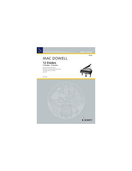 MACDOWELL E.-Studi (12) Op.39 per Pianoforte