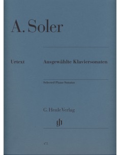 SOLER A.-Selected Sonates pour piano (Urtext)