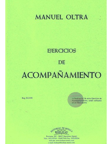 OLTRA M.-Esercizi di accompagnamento per pianoforte