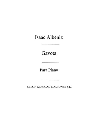 ALBENIZ I.-Gavotte Nr. 2 der "3. Suite Ancienne" für Klavier