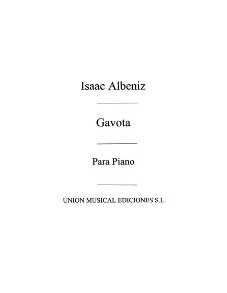 ALBENIZ I.-Gavotte Nr. 2 der "3. Suite Ancienne" für Klavier