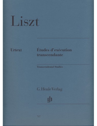 LISZT F.-Transcendental Performance Studies for Piano (Urtext)