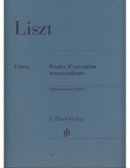 LISZT F.-Transcendental Performance Studies for Piano (Urtext)