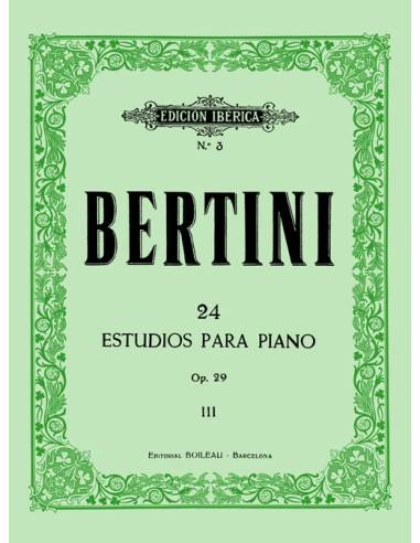 BERTINI H.-Studi Op. 29 per pianoforte (iberica)
