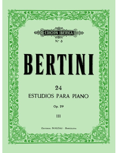 BERTINI H.-Studi Op. 29 per pianoforte (iberica)