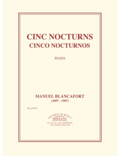 BLANCAFORT M.-Nocturnes (5) for Piano