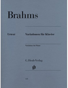 BRAHMS J.-Intégrale des Variations pour piano (Urtext)