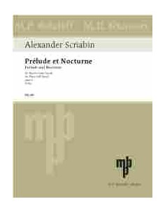 SCRIABIN A.-Preludio en Do Sost. menor y Nocturno en Reb Mayor Op.9 para la mano izquierda para Pian