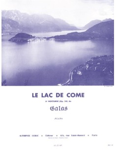 GALOS C.-El Lago de Como para Piano (Version Originale)