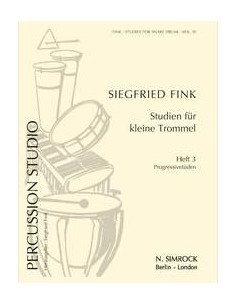 FINK S.-Studies for Snare Drum Vol.3: Estudios Progresivos