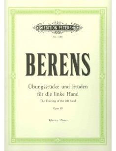 BERENS-Left Hand Training Op.89 for Piano