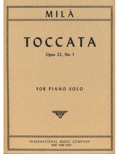 MILA L.-Toccata Op.32 nº 1 for Piano
