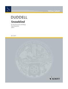 DUDDELL J.-Snowblind pour percussion et piano